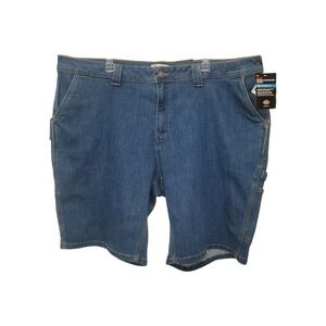 Dickies Denim Relaxed Fit Carpenter Womens Size 24 Reg NWT Summer Utility Shorts